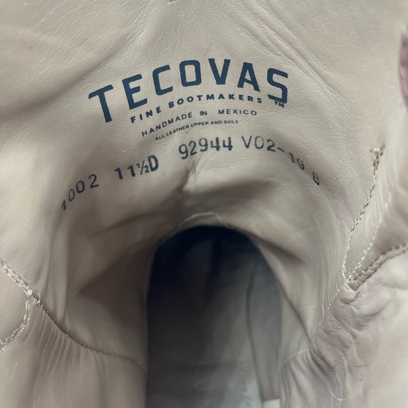 Men’s Leather Tecovas Brown Boots Size 11.5 - Picture 9 of 10